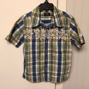 Boys button down tropical top